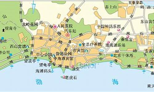 北戴河旅游景点地图_北戴河旅游景点地图全图